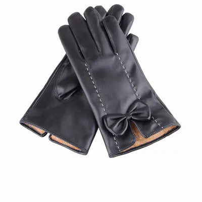 Women's Leather Touchscreen Gloves for Fall/Winter