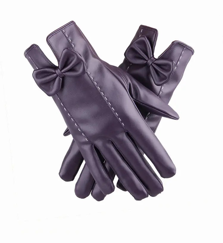 Women's Leather Touchscreen Gloves for Fall/Winter