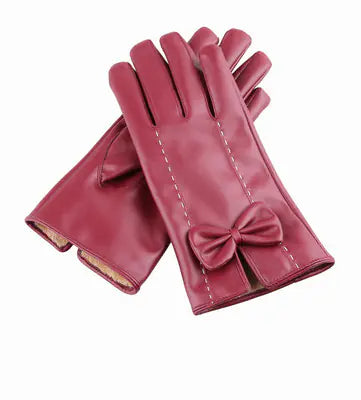 Women's Leather Touchscreen Gloves for Fall/Winter