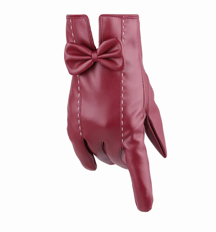 Women's Leather Touchscreen Gloves for Fall/Winter